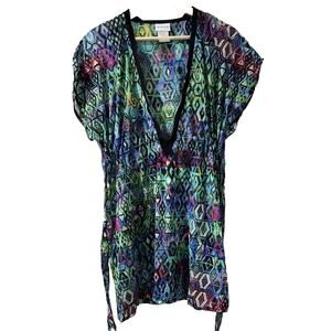 Profile Woman cover up Multicolor Swim Cover Up Dress Size M A003501